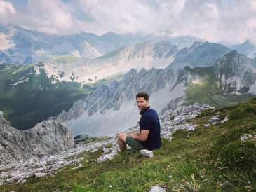 Milan Peroutka si užíval krásy rakouských hor