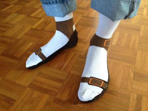 Nový módní hit? Sandálové ponožky!