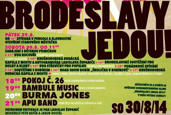 Pozvánka: Brodeslavy jedou – festival na konci léta
