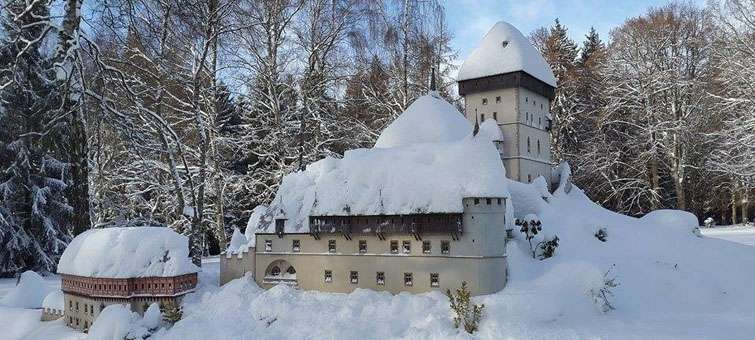Park Boheminium se návštěvníkům poprvé odhalí v plné zimní kráse
