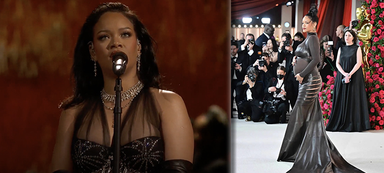 Rihanna na Oscarech 2023: Těhotná zpěvačka sklidila potlesk všech hvězd